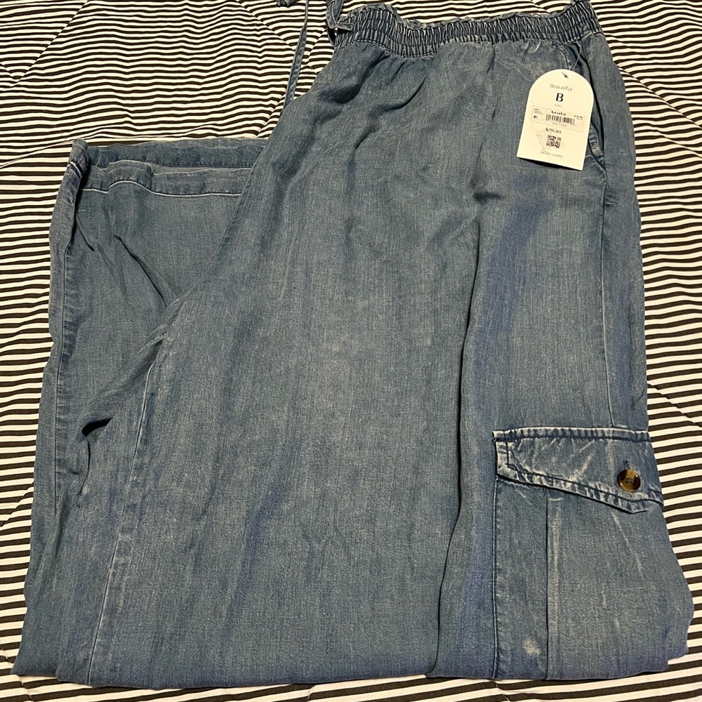 Lightweight Chambray Cargo Pants – Effortless Style Meets Ultimate Comfort! 👖✨